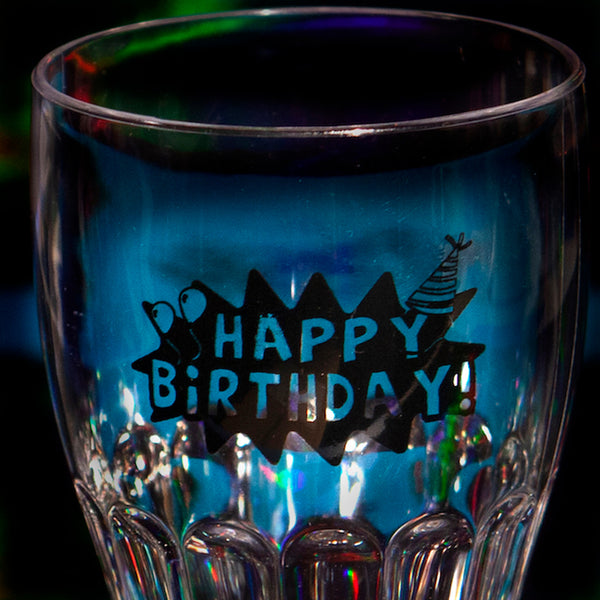 LED Multi-Color Light Up Happy Birthday Cola Cups - 6 Per Pack