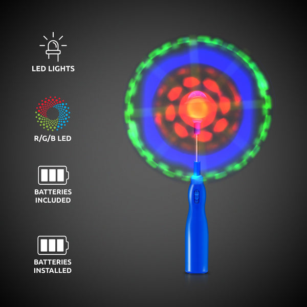 LED Multicolored Light Up Windmill Wand