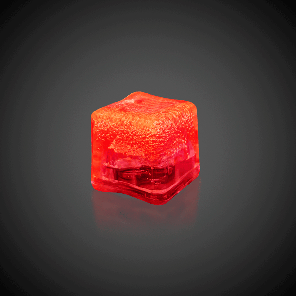 LED Neon Pink Ice Cubes - 12 Per Pack