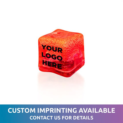 LED Neon Pink Ice Cubes - 12 Per Pack