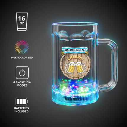 LED Oktoberfest Cheers Beer Mug - 16 oz.