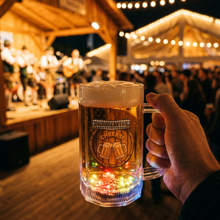 LED Oktoberfest Cheers Beer Mug - 16 oz.