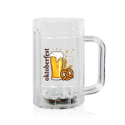 LED Oktoberfest Stein & Pretzel Beer Mug - 16 oz