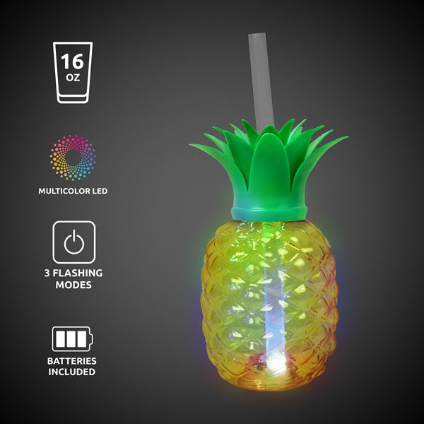 LED Pineapple 16 oz Cup