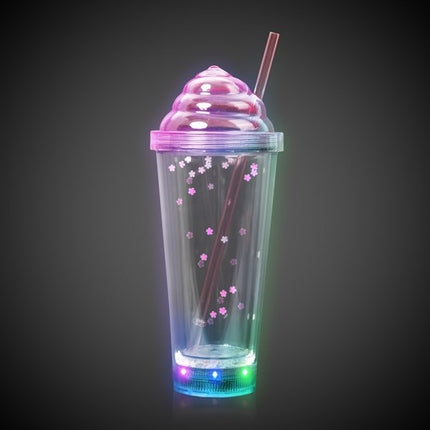 LED Pink Ice Cream 13 oz Tumbler