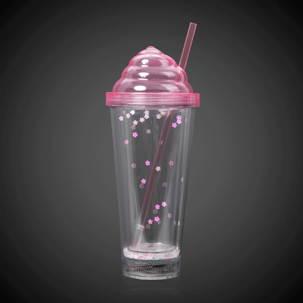 LED Pink Ice Cream 13 oz Tumbler