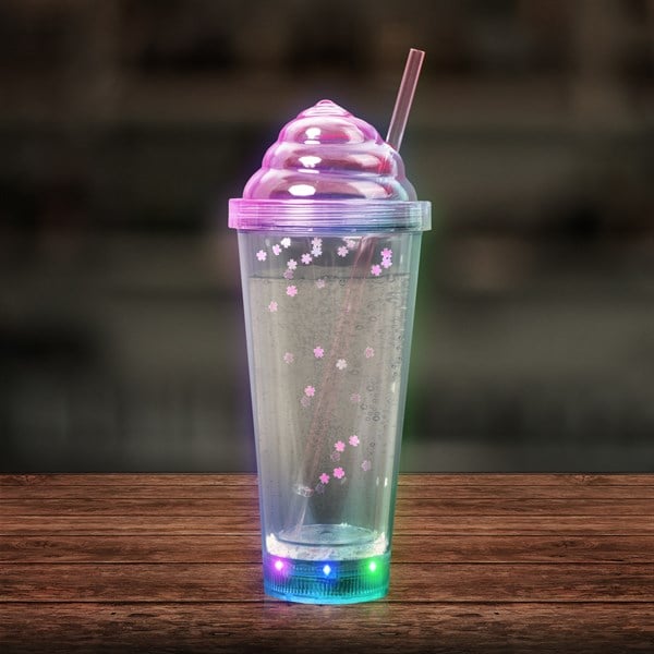 LED Pink Ice Cream 13 oz Tumbler
