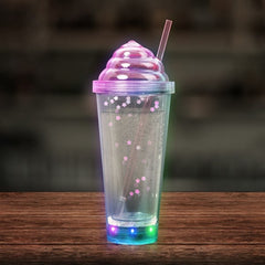 LED Pink Ice Cream 13 oz Tumbler