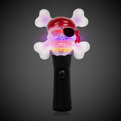 LED Pirate Skull Spinner Wand