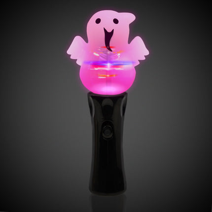LED Pumpkin & Ghost Spinner Wands Assortment - 12 Per Pack