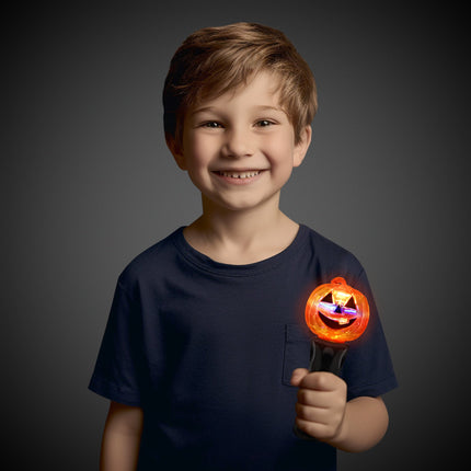 LED Pumpkin & Ghost Spinner Wands Assortment - 12 Per Pack