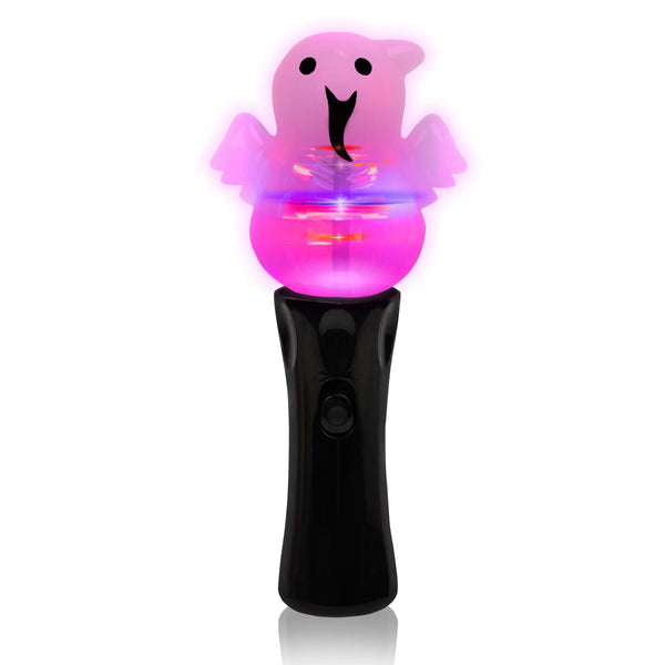 LED Pumpkin & Ghost Spinner Wands Assortment - 12 Per Pack