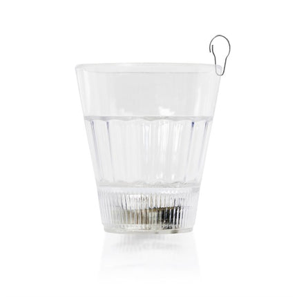 LED Red Light Up 2 Oz Shot Glass With Clip