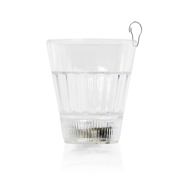 LED Red Light Up 2 Oz Shot Glass With Clip