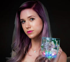 LED Multi Color Light Up 16 Oz Skull Cup