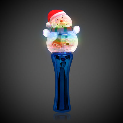 LED Snowman Spinner Wand