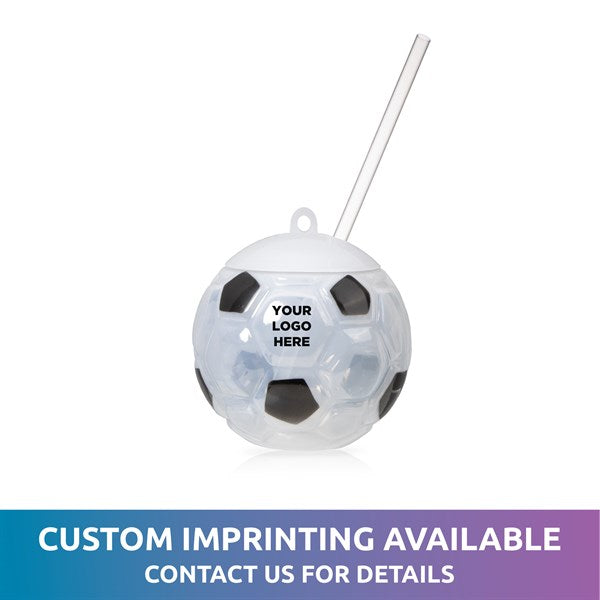 LED Light Up Multi Color 18 Oz Soccer Ball Tumbler