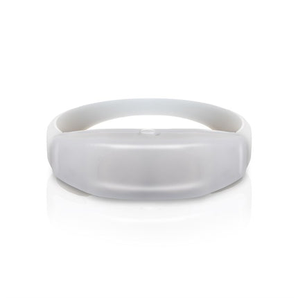 LED Light Up Pink Sound Activated Silicone Bracelet