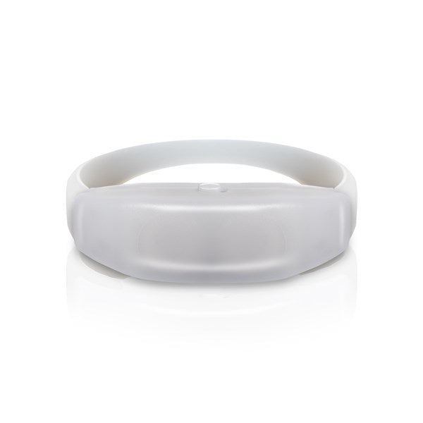 LED Light Up Pink Sound Activated Silicone Bracelet