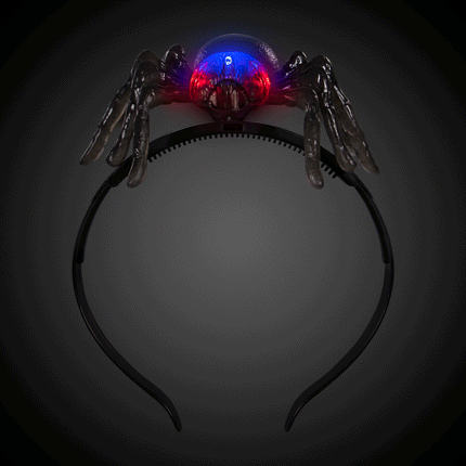 LED Light Up Flashing Spider Headband