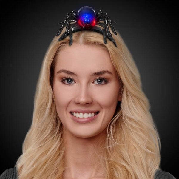 LED Flashing Spider Headband