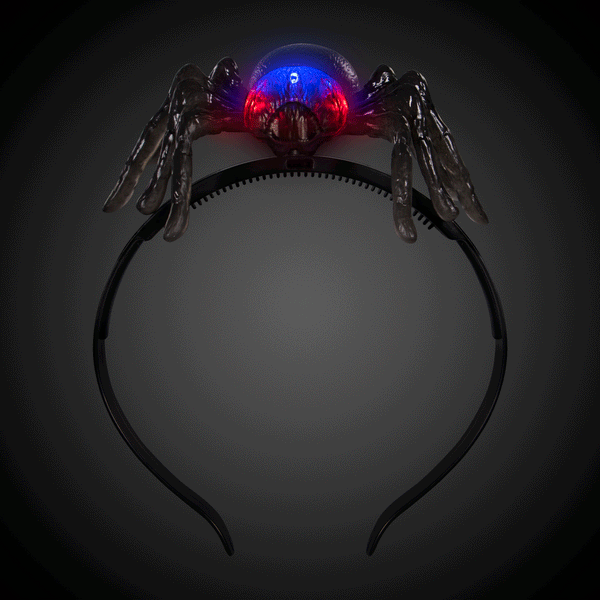 LED Light Up Flashing Spider Headband