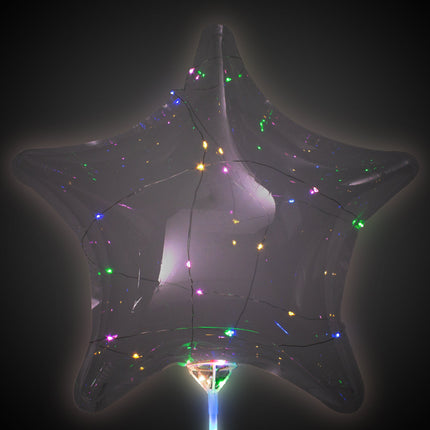 Multi-Color LED Light Up Star Balloon