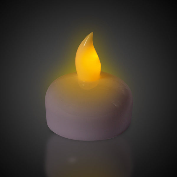 LED Waterproof Flameless Tea Light Candles - 10 Per Pack