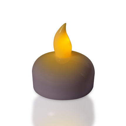 LED Waterproof Flameless Tea Light Candles - 10 Per Pack