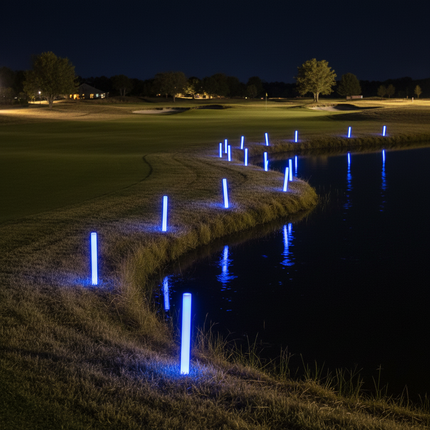 LED XL Blue Foam Yardage Marker for Night Golf