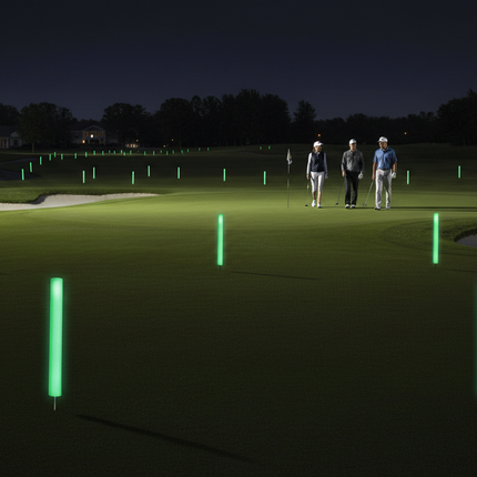 LED XL Green Foam Yardage Marker for Night Golf