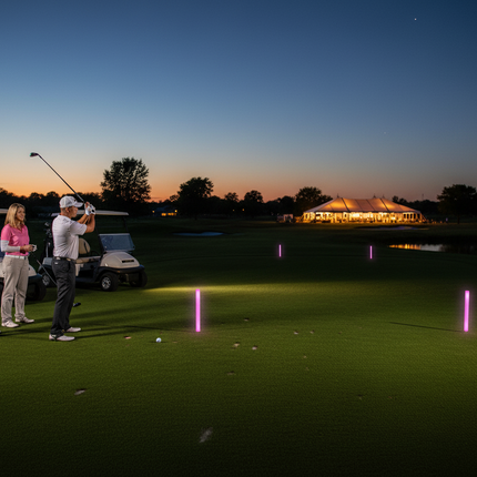 LED XL Pink Foam Yardage Marker for Night Golf