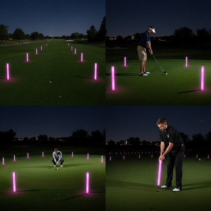 LED XL Pink Foam Yardage Marker for Night Golf