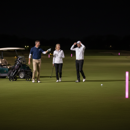 LED XL Pink Foam Yardage Marker for Night Golf