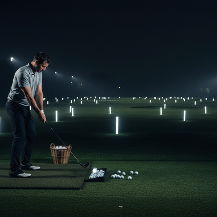 LED XL White Foam Yardage Marker for Night Golf