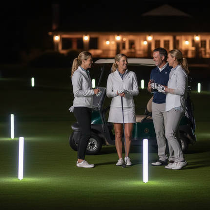 LED XL White Foam Yardage Marker for Night Golf