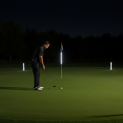 LED XL White Foam Yardage Marker for Night Golf