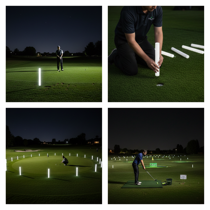 LED XL White Foam Yardage Marker for Night Golf