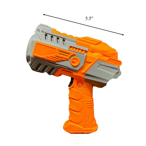 Light Up Bubble Blaster Toy Gun - Assorted Blue White or Orange White