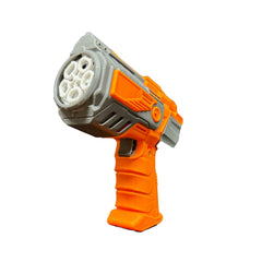 Light Up Bubble Blaster Toy Gun - Assorted Blue White or Orange White