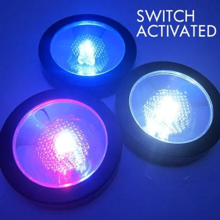 Multi Color LED Light Up Drink Coasters - Switch Activated