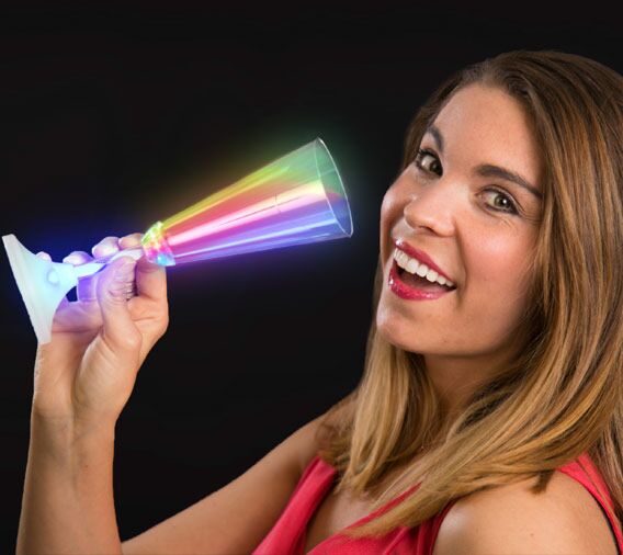 Light Up LED 6 Oz Champagne Glass - Multi Color