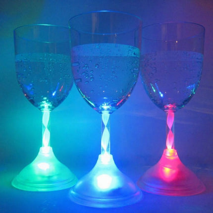 LED Light Up Flashing 11 Oz Wine Glasses