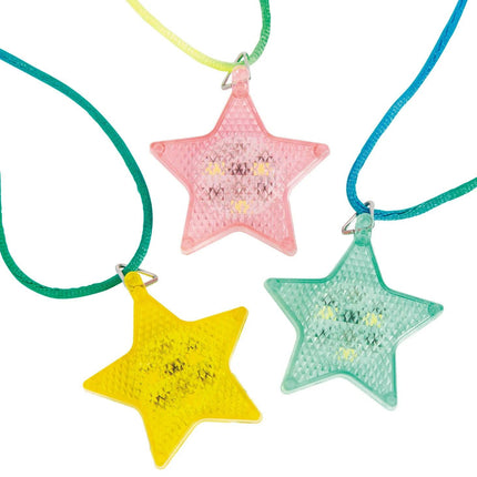 Light-Up Star Necklaces - 12 Pc