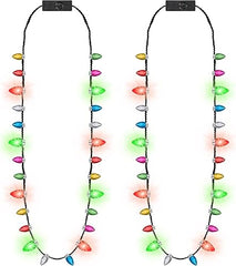 Light Up Strawberry Christmas Necklaces - 2 Per Pack