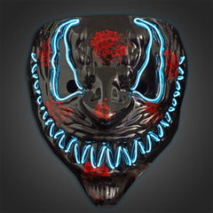Light up White EL Wire Venom Mask