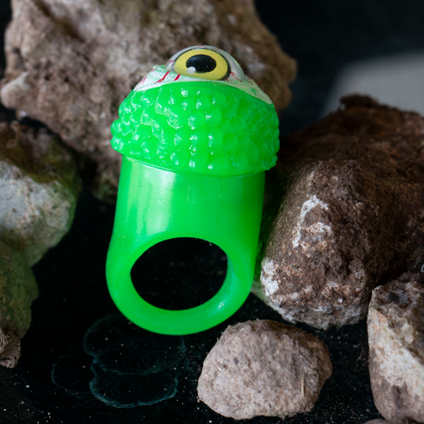 LED Flashing Eyeball Ring - Green