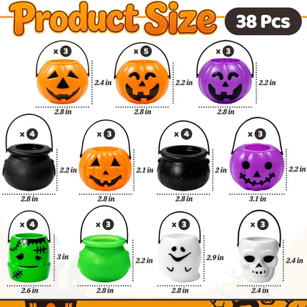 Mini Halloween Candy Holders - 38 Pack