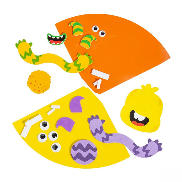 Monster Paper Cone Craft Kit - Makes 12