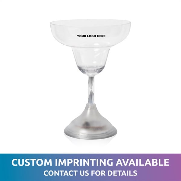 LED Light Up Multi-Color 10 Oz Margarita Glass